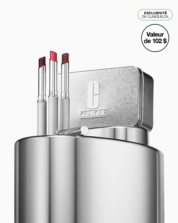 The Honey Lip Trio, &lt;b&gt;&lt;span style=&quot;color: #ba0000;&quot;&gt;Excluded from discounts.&lt;/span&gt;&lt;/b&gt;&lt;br&gt;A trio of Almost Lipstick featuring all 3 Honey shades in a festive tin. Une valeur de 102 $. Exclusivement sur clinique.ca.