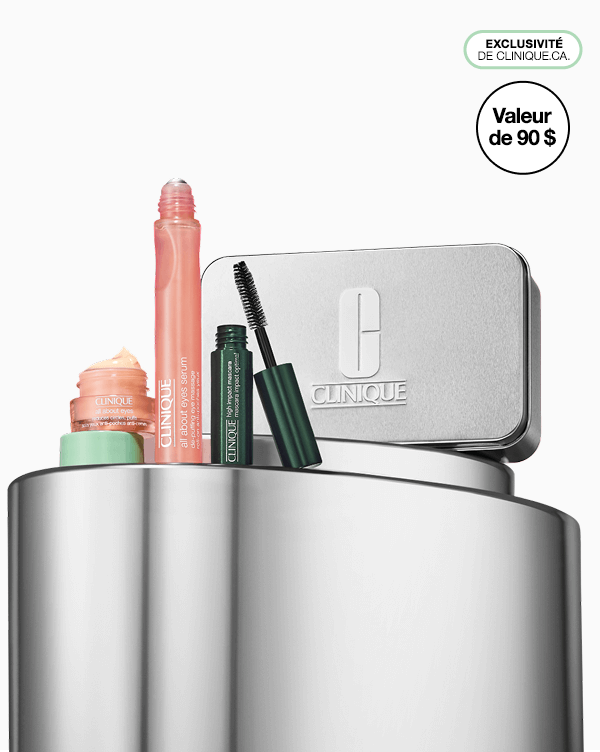 Eye Essentials Skincare + Makeup Set, &lt;b&gt;&lt;span style=&quot;color: #ba0000;&quot;&gt;Excluded from discounts.&lt;/span&gt;&lt;/b&gt;&lt;br&gt;Three eye favorites in one set. Une valeur de 90 $. Exclusivement sur clinique.ca.