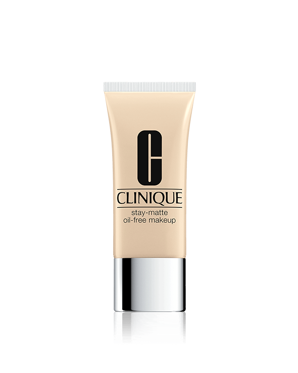 Maquillage sans huile Stay-Matte, fond de teint testé contre l’humidité qui aide à minimiser le sébum et la brillance. Laisse un fini mat.