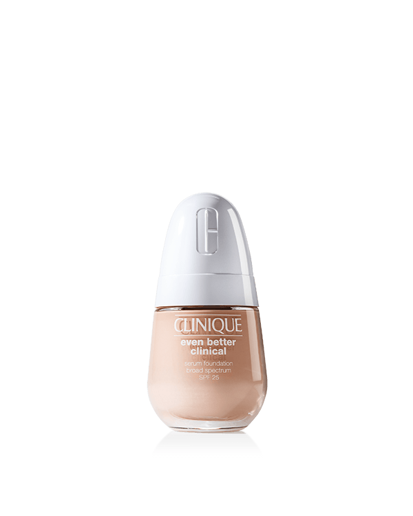 Even Better Clinical™ Serum Foundation SPF 25, 24H full-coverage foundation instantly perfects with a matte finish, plus visibly improves skin with 3 serum technology.