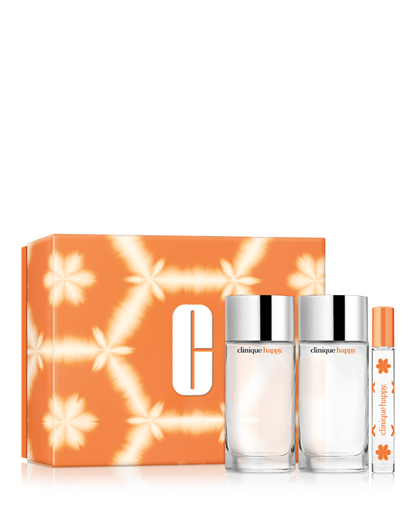 Ensemble de parfums Whole Lotta Happy, Un duo de parfums délicieux de notre parfum Clinique Happy™ le plus vendu, plus un pour votre sac à main. Une valeur de 298,00 $.