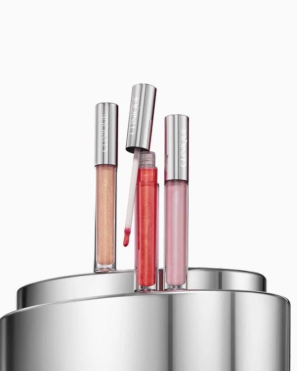 Pop Treats : Pop Plush Lip Gloss Set, &lt;b&gt;&lt;span style=&quot;color: #ba0000;&quot;&gt;Excluded from discounts.&lt;/span&gt;&lt;/b&gt;&lt;br&gt;A trio of full-size Clinique Pop Plush™ Creamy Lip Gloss in three dazzling, limited-edition shades for the holidays.
