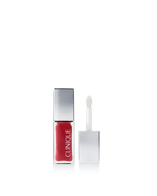 Huile pour les lèvres et les joues Clinique Pop™ en Black Honey, Pink Honey et Nude Honey, 0,23 oz liq./7 ml